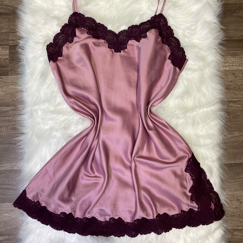 Valerie Stevens Dusty Rose Slip Dress